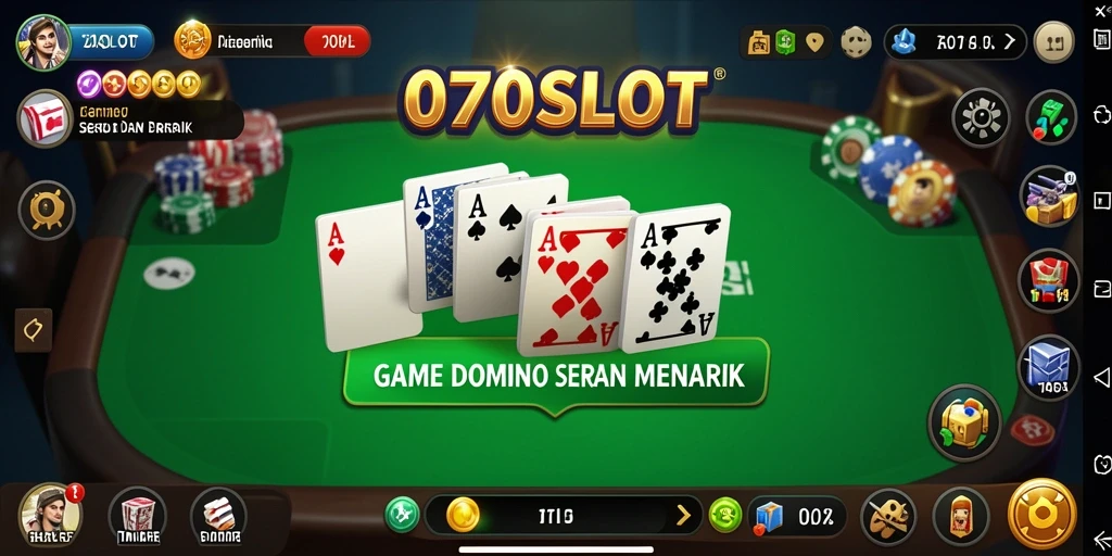 Tampilan screenshot menampilkan keseruan permainan domino yang menarik.