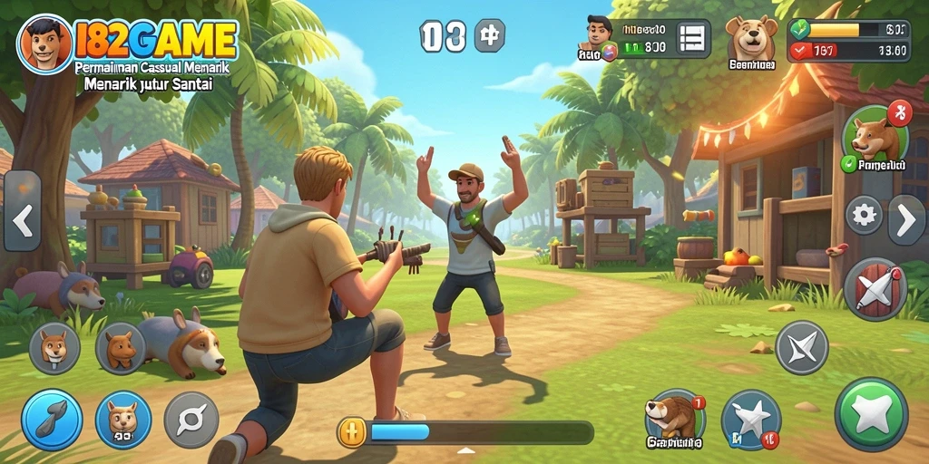 Screenshot gameplay 182GAME yang menunjukkan momen bermain yang seru.