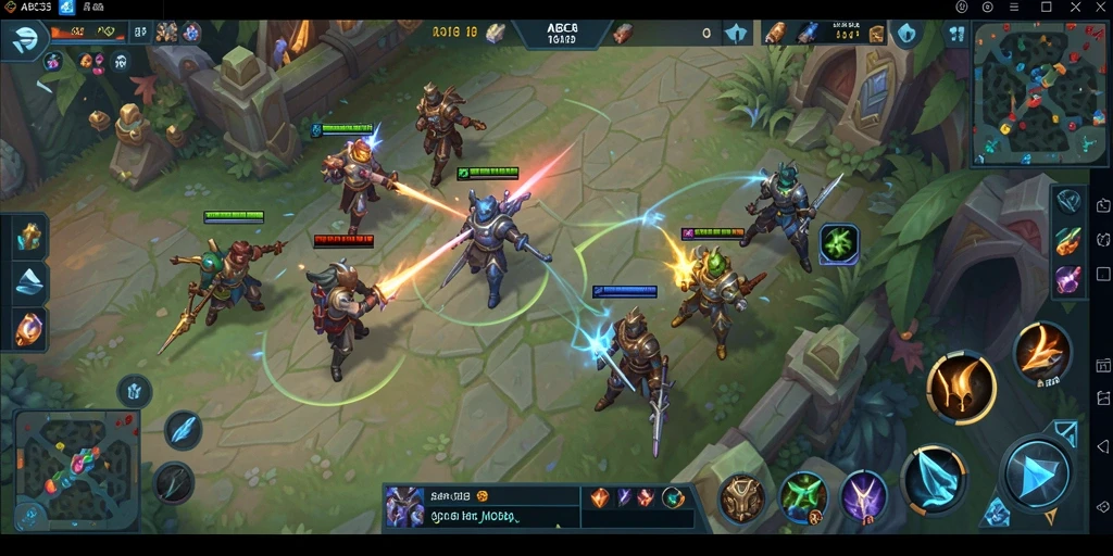 Tampilan gameplay MOBA yang menakjubkan dari ABC33.