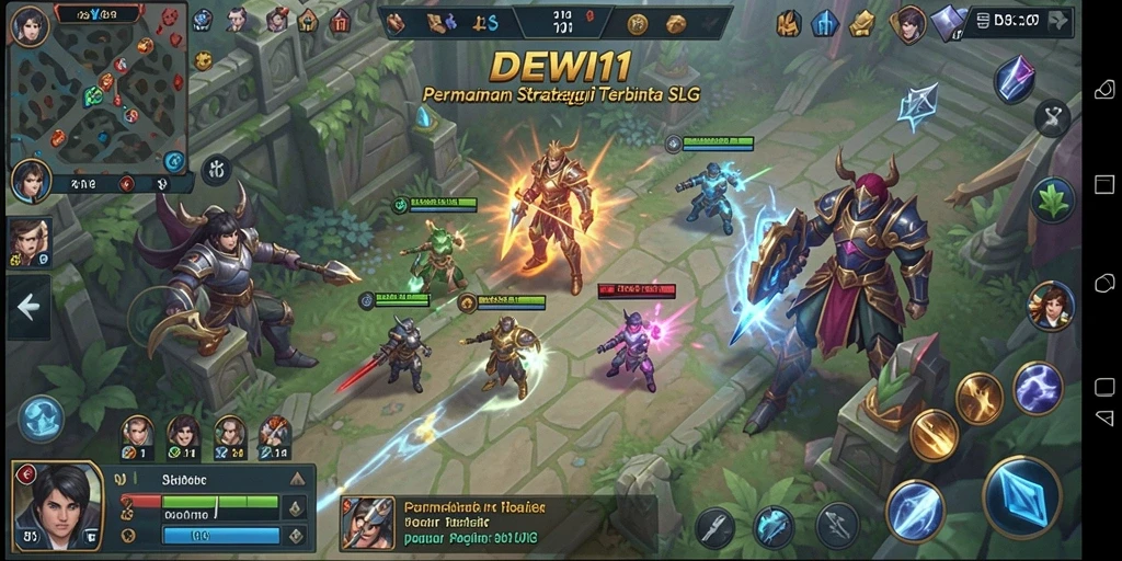 Tampilan gameplay menegangkan dalam DEWI11 dengan strategi yang mendalam.