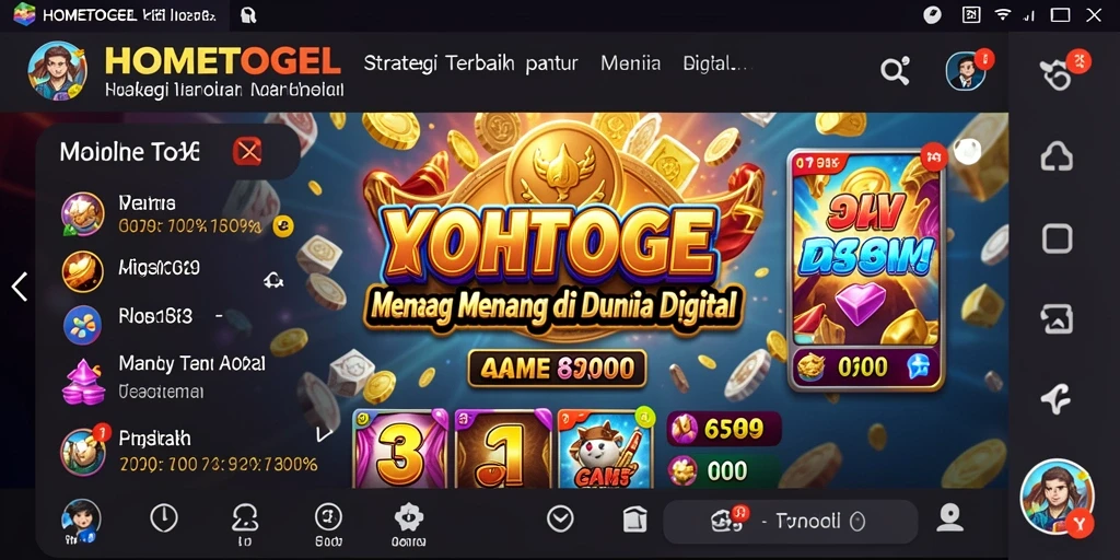 Tampilan gameplay HOMETOGEL yang mendebarkan dan strategis.