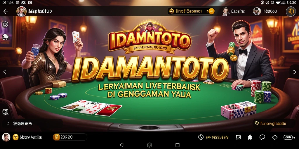 Tampilan menakjubkan dari permainan Live Casino di IDAMANTOTO.