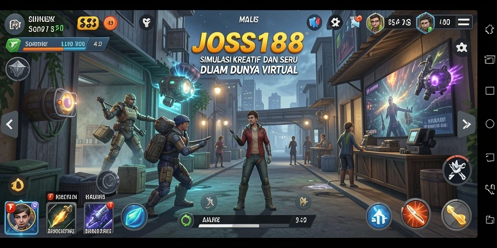Screenshot utama JOSS188 menampilkan keseruan gameplay Simulation.
