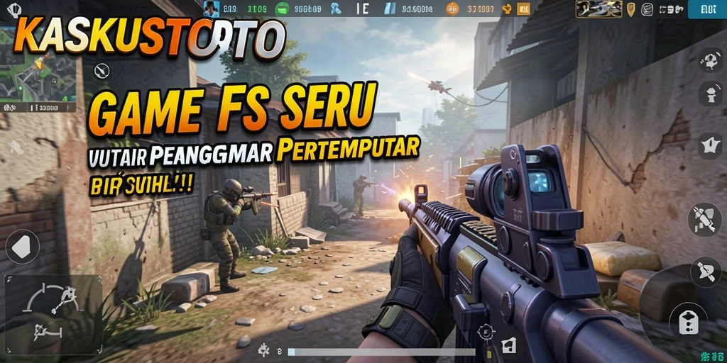 Screenshot gameplay KASKUSTOTO menampilkan aksi tembak-menembak yang mendebarkan.