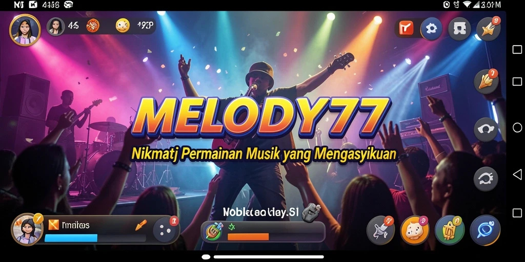 Gameplay menarik dari MELODY77 saat memainkan lagu favorit.