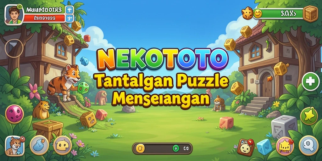 Tampilan gameplay NEKOTOTO yang menarik dan menantang di setiap level.