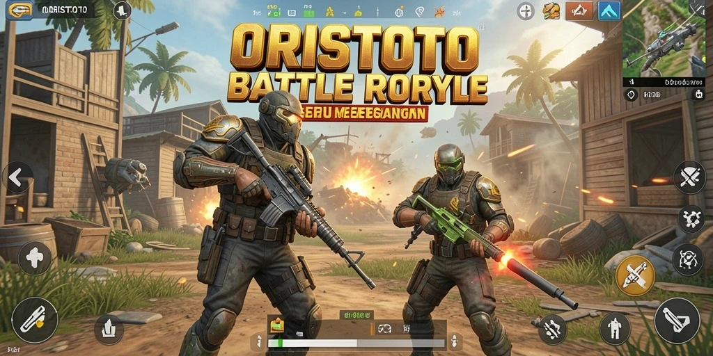 Tampilan seru gameplay ORISTOTO saat pertempuran Battle Royale.