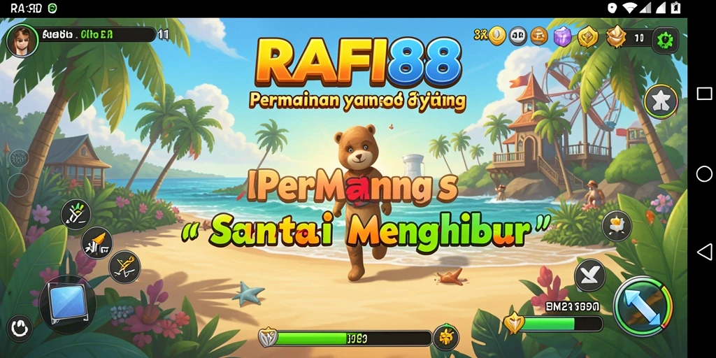 Tampilan gameplay RAFI88 yang seru dan penuh warna.