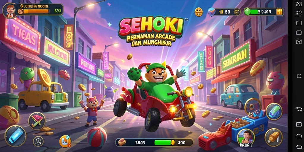 Tampilan gameplay SEHOKI yang seru dan menarik.