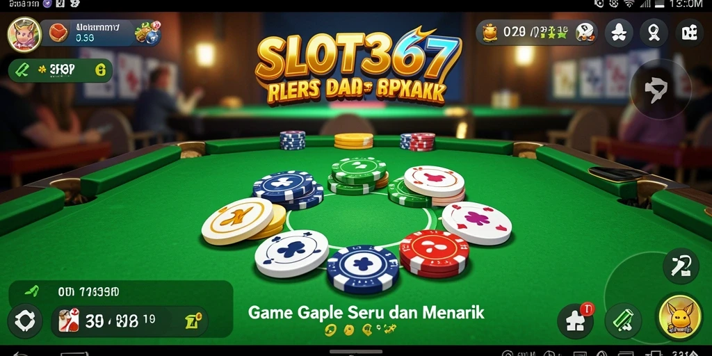 Screenshot gameplay SLOT367 menampilkan suasana permainan Gaple yang asyik.