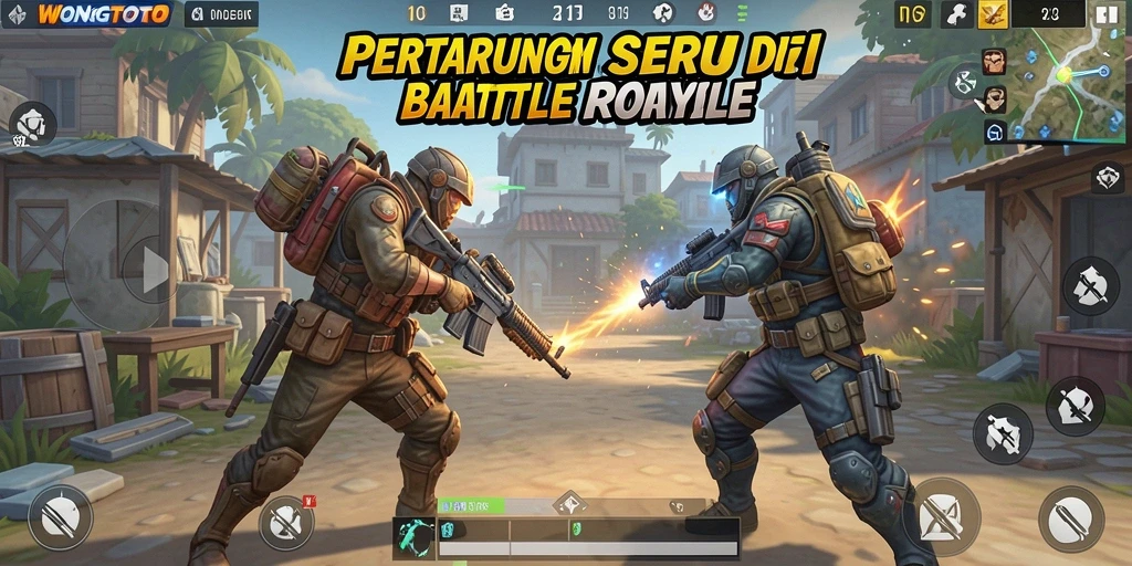 Tampilan seru saat bertarung di arena WONGTOTO.